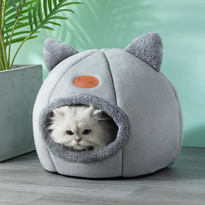 Cozy Winter Cat Cave